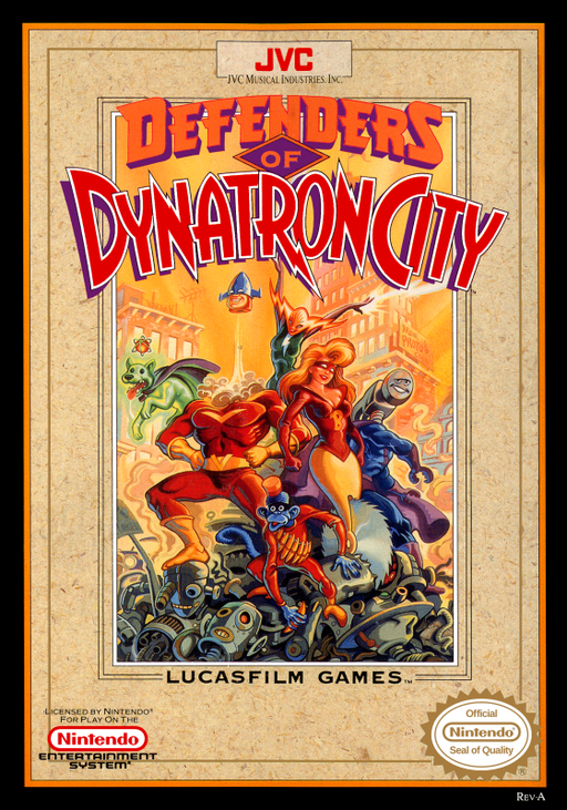 Defenders of Dynatron City (USA) box art